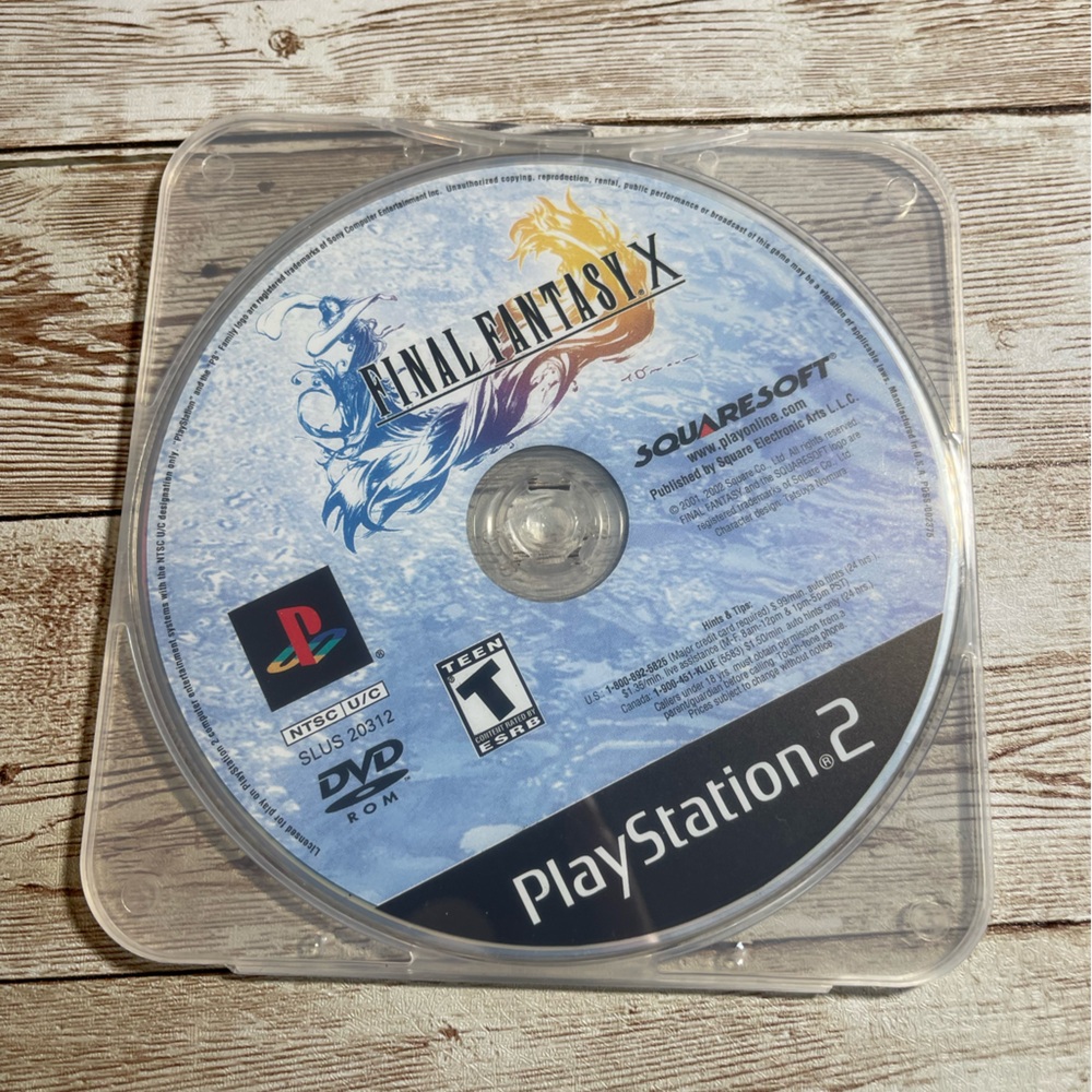Final Fantasy X (PlayStation 2, 2001) Greatest Hits. Disc Only
